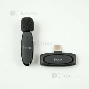 Петличный микрофон HOCO оригинал L15 (Type-C) + монопод 170 см R1-L , картинка 1