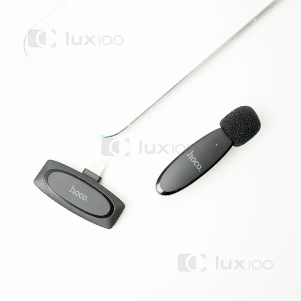 Петличный микрофон HOCO оригинал L15 (Type-C) + монопод 170 см R1-L 