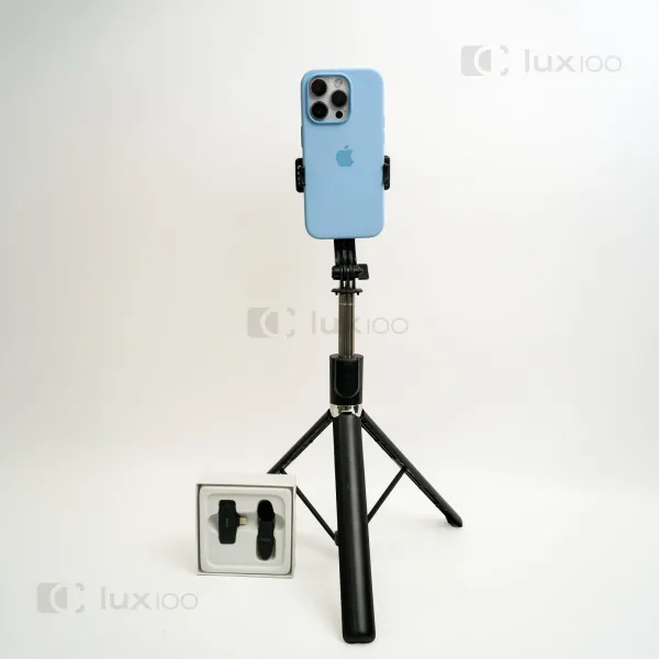 Петличний мікрофон HOCO оригінал L15 (Lightning) + монопод 170 см R1-L