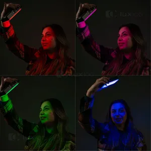 Аккумуляторный накамерный RGB свет с прищепкой на телефон, картинка 1