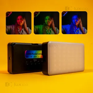 Портативный комплект из двух RGB освещений с креплением на телефон и камеру. 2 LED видеосвета для фото и видео, картинка 1