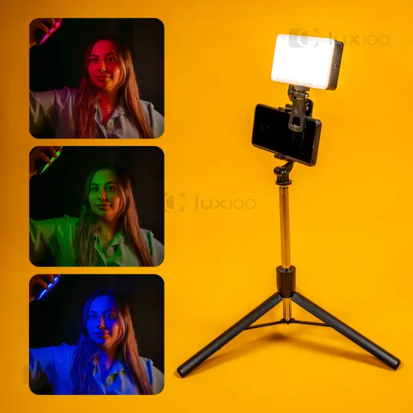 Монопод 170 см с аккумуляторным RGB светом Портативное и монопод-штатив для фото и видео