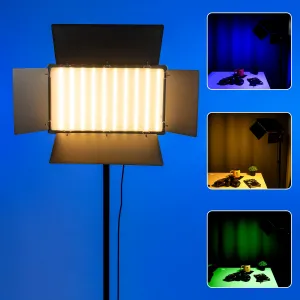 Цветной свет для видео RGB с направлением освещения 29х17 см + штатив 2.1 м