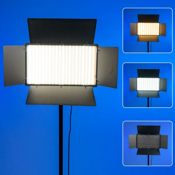 Кольорове світло для відео RGB з напрямком освітлення 29х17 см + штатив 2,1 м