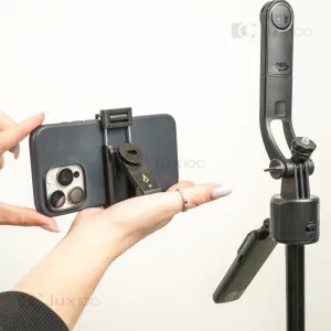Штатив для телефона с датчиком AI-отслеживания 176 см селфи палка со стабилизацией и блютуз пультом, картинка 2