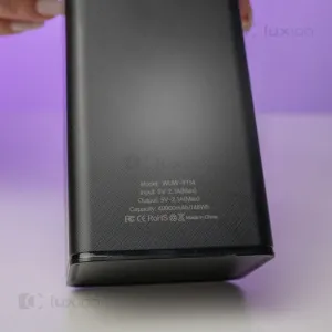 Повербанк WUW 40000 mAh для телефону з LED-ліхтарем + світлодіодна USB LED-лампа 10х15 см у подарунок, картинка 2