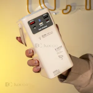 Повербанк KENSA 50000 mAh 22,5W/30W з висувним LED-ліхтарем + світлодіодна USB LED-лампа 10х15 см у подарунок, картинка 1