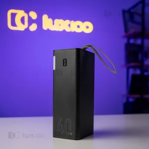 Повербанк Hoco оригінал 40000 mAh PD/QC з LED-ліхтарем + світлодіодна USB LED-лампа 10х15 см у подарунок, картинка 1