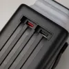 Повербанк PowerWay 80000 mAh 22,5W з висувним LED-ліхтарем + 2 USB-дроти для вай-фай роутера 9V/12V в подарунок