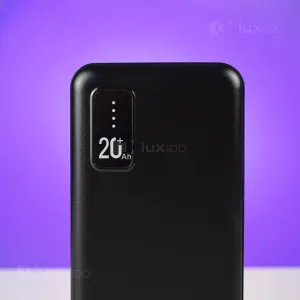 Повербанк PowerWay 20000mAh со встроенными кабелями (Черный) + 2 USB-провода для Wi-Fi роутера 9V/12V в подарок, картинка 2