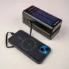 Повербанк Polygold 50000 mAh 22,5W з сонячною панеллю + світлодіодна LED-лампа 10х15 см USB у подарунок
