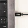 Повербанк для ноутбуку Budi 30000 mAh 65W зі швидкою зарядкою PD + 2 USB-дроти для Wi-Fi роутера 9/12V в подарунок