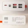 Повербанк Power Way 30000 mAh 22,5W з вбудованими кабелями + світлодіодна USB LED-лампа 10х15 см у подарунок