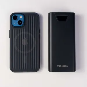 Повербанк VEN-DENS 20000mAh 22,5W с быстрой зарядкой (Черный) + 2 USB-провода для Wi-Fi роутера 9V/12V в подарок, картинка 2
