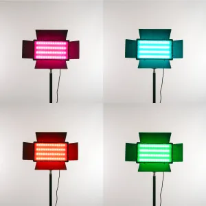 Профессиональный видеосвет RGB 20х11 см с направлением освещения + штатив 2.1 м, картинка 1