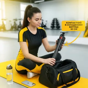 Штатив для спорт-блога высотой 185 см на 4 ножки с Bluetooth-кнопкой, картинка 1