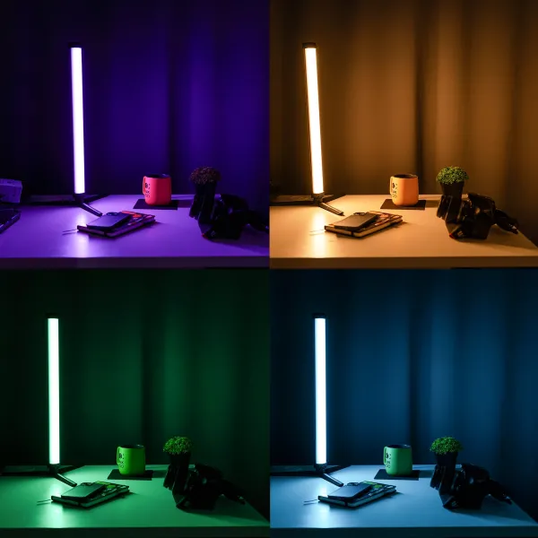 Світлодіодна лампа палиця RGB 50 см ледстік з кольоровими режимами