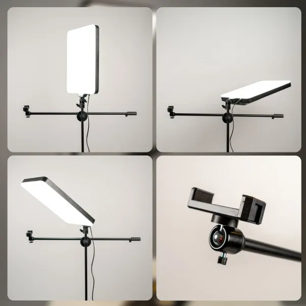 Штатив-журавль для предметной съемки 190 см + большая LED-панель RL-24 95W