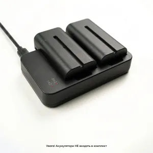 Двойное зарядное устройство для аккумуляторов F550 F750 F960 Micro USB 10W, картинка 2