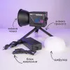 Студійне RGB-відеосвітло прожектор 60 Вт з акумулятором