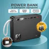 Повербанк 50000 mAh HOCO 22.5W с фонариком + кабели для роутера и GPON 9V/12V в подарок