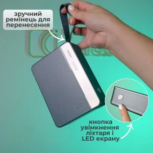 Мощный повербанк для ноутбука 60000 мАч с быстрой зарядкой Power Delivery 100W, 5 выходами и LED-фонариком, картинка 2