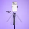 Штатив-монопод для телефона 192 см с AI-автоотслеживанием лица 360° и Bluetooth-пультом