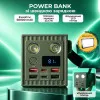 Повербанк 60000 mAh Remax Pro с двойным фонариком и быстрой зарядкой + видеосвет 10х15 см USB в подарок
