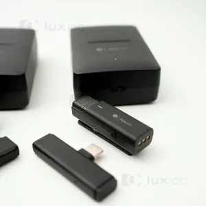 Профессиональный беспроводной микрофон LUX100 WM1-L Lightning с кейсом петлички для айфона iphone оригинальный