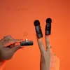 Профессиональный беспроводной двойной петличный микрофон Boya BY-V20 Type-C  + монопод 170см