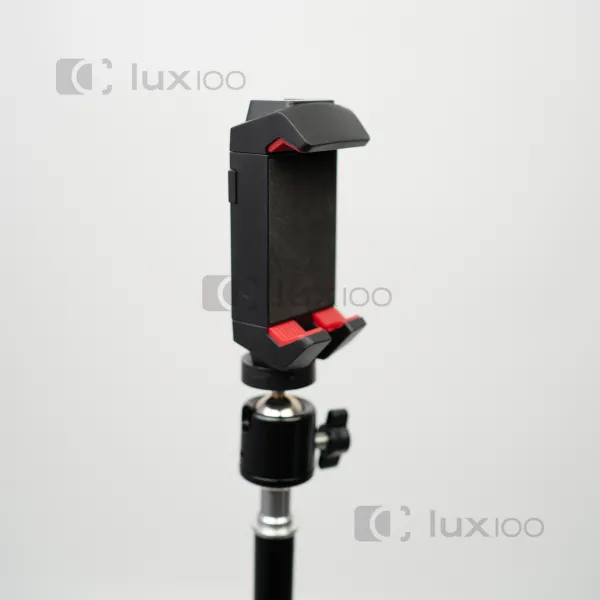 Тримач-затискач LUX100 із найширшим розтягуванням для телефона і планшета на штатив монопод