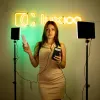 Комплект из двух вариантов освещения от павербанка, белый видеосвет + цветной видеосвет