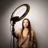 Кільцева лампа 45см з потужністю 96 Вт на посиленому штативі 