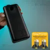 Повербанк XO 30000 mAh 22,5W з швидкою зарядкою і підсвічуванням + 2 USB-дроти для вай-фай роутера 9V/12V в подарунок