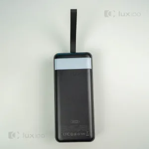 Повербанк XO 30000 mAh 22,5W с быстрой зарядкой + 2 USB-провода для вай-фай роутера 9V/12V в подарок, картинка 1