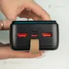 Повербанк AWEI 30000 mAh з швидкою зарядкою 22,5W + світлодіодна USB LED-лампа 10х15 см у подарунок