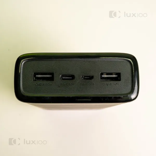 Повербанк HOCO 30000 mAh для телефону Type-C/Micro-USB + світлодіодна LED-лампа 10х15 см USB у подарунок