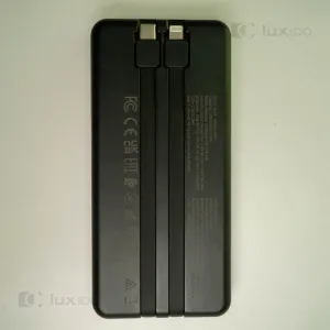 Повербанк Borofone 10000 mAh со встроенными кабелями + 2 USB-провода для Wi-Fi роутера 9V/12V в подарок, картинка 2