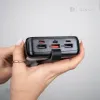 Повербанк PowerWay 30000 mAh (Чорний) з швидкою зарядкою 22,5W + світлодіодна USB LED-лампа 10х15 см у подарунок