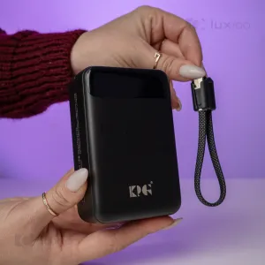 Повербанк KP 30000 mAh 22.5W с быстрой зарядкой + 2 USB-дроти для Wi-Fi роутера 12V у подарунок, картинка 1