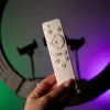 Потужна світлодіодна кільцева лампа 56 см RGB 70 Вт зі штативом 2.1 м Потужна світлодіодна кільцева лампа 56 см RGB 70 Вт зі штативом 2.1 м