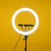 Кільцева світлодіодна LED лампа LUX100 з діаметром 45 см на штативі 2.1м Кільцева світлодіодна LED лампа LUX100 з діаметром 45 см на штативі 2.1м