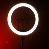 Професійна кільцева лампа 45 см RGB зі штативом на 2,1 м зі зручними дімерами на корпусі Професійна кільцева лампа 45 см RGB зі штативом на 2,1 м зі зручними дімерами на корпусі