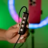 Кільцева лампа 36 см 3D RGB з кольоровими та білими режимами та зі штативом на 2,1 м Кільцева лампа 36 см 3D RGB з кольоровими та білими режимами та зі штативом на 2,1 м