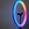 Кільцева лампа 36 см 3D RGB з кольоровими та білими режимами та зі штативом на 2,1 м Кільцева лампа 36 см 3D RGB з кольоровими та білими режимами та зі штативом на 2,1 м