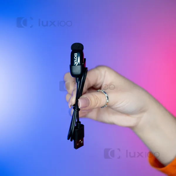 Бездротовий петличний мікрофон Boya Mini Type-C професійна петличка для айфона, андроїда Бездротовий петличний мікрофон Boya Mini Type-C професійна петличка для айфона, андроїда