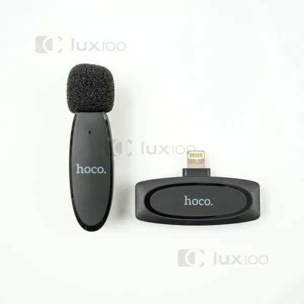 Петличний мікрофон HOCO оригінал L15 (Lightning) + монопод 170 см R1-L Петличний мікрофон HOCO оригінал L15 (Lightning) + монопод 170 см R1-L