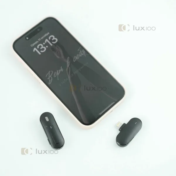 Професійний бездротовий Lightning петличний мікрофон для телефону Професійний бездротовий Lightning петличний мікрофон для телефону