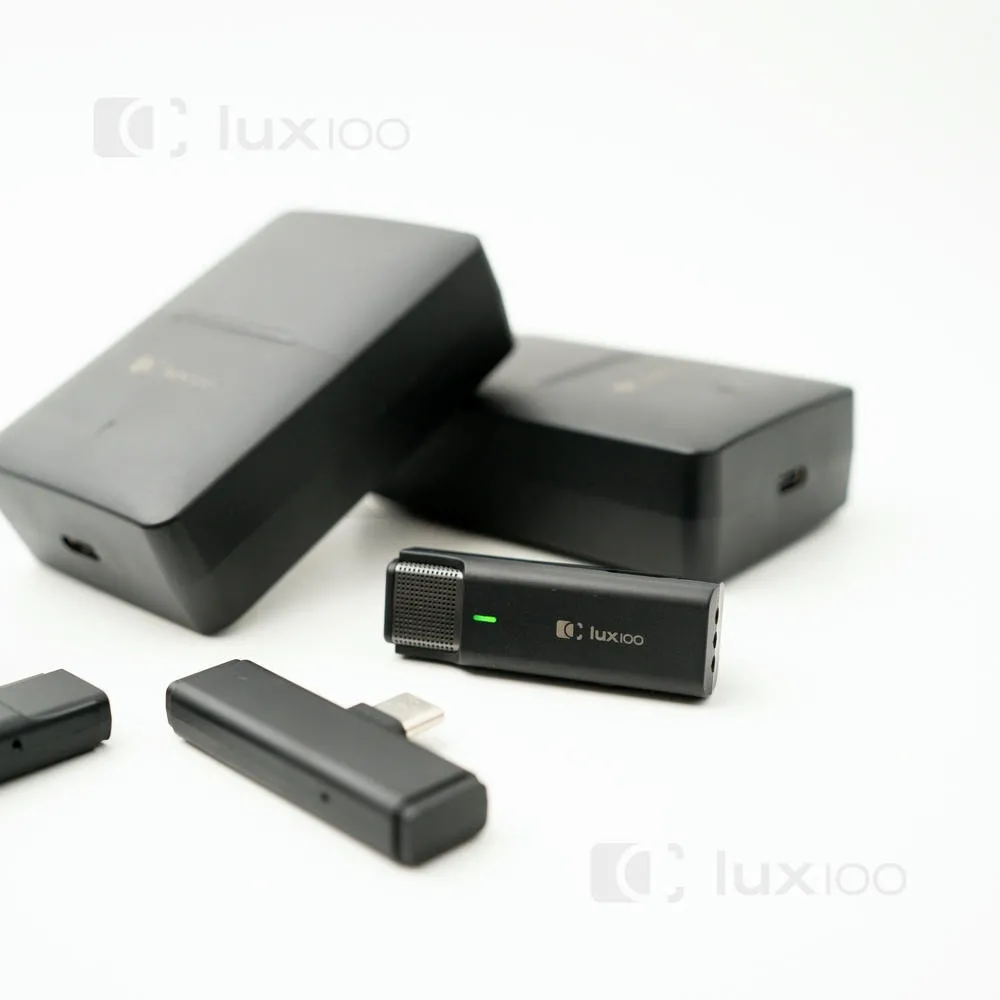 Професійний бездротовий мікрофон LUX100 Type-c WM1-T-C з кейсом Професійний бездротовий мікрофон LUX100 Type-c WM1-T-C з кейсом