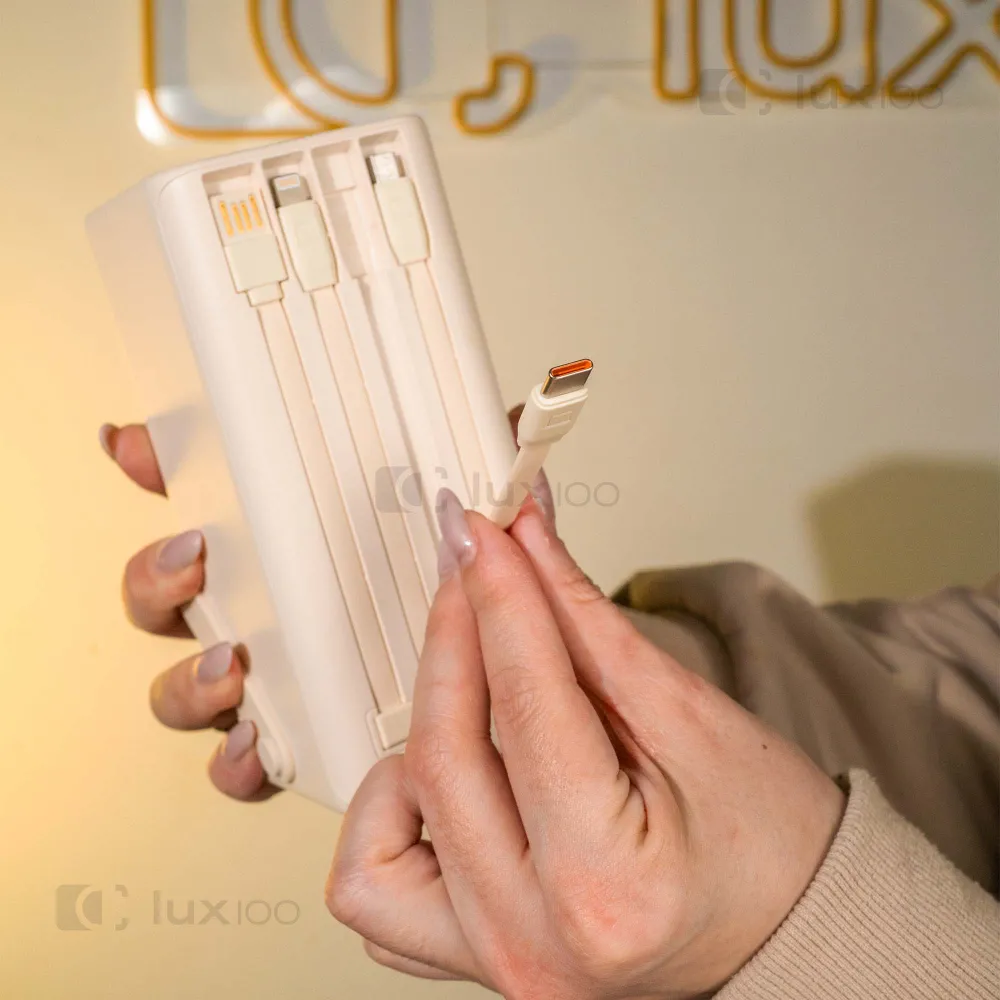 Повербанк KENSA 50000 mAh 22,5W/30W з висувним LED-ліхтарем + світлодіодна USB LED-лампа 10х15 см у подарунок Повербанк KENSA 50000 mAh 22,5W/30W з висувним LED-ліхтарем + світлодіодна USB LED-лампа 10х15 см у подарунок